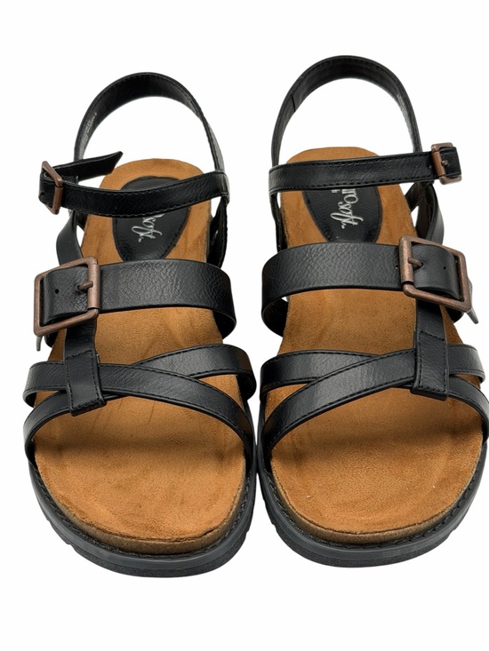 Eurosoft Shoes - Eurosoft Lesley Black Comfort Sandals Women’s Size 8M Adjustable Buckle